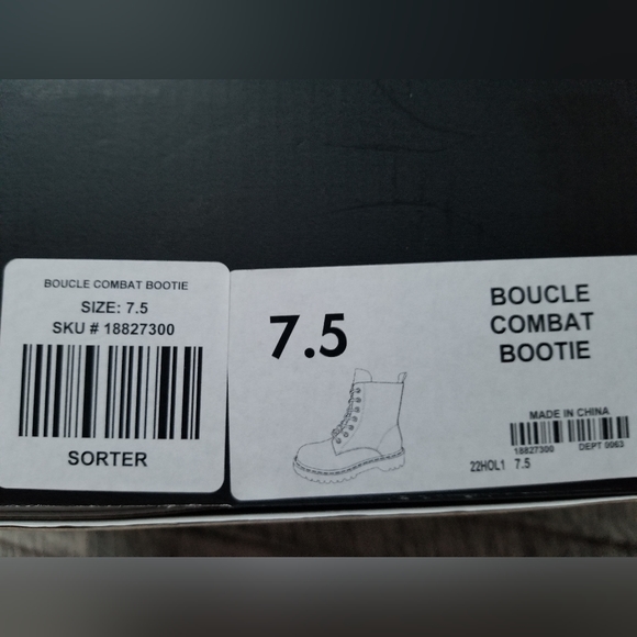 NWT Torrid Boucle Combat Boots - Picture 15 of 16
